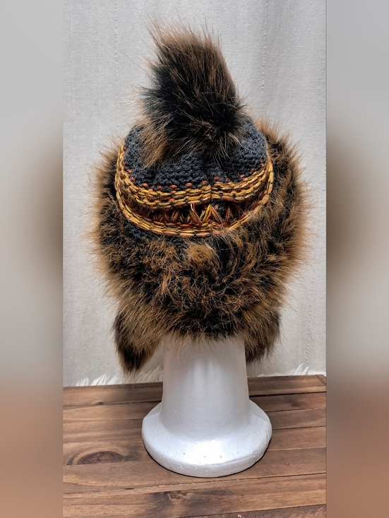 Wool Blend Polish Faux Fur Trapper Hat OS main image 2